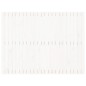 vidaXL Cabecero cama de pared madera maciza pino blanco 146,5x3x110 cm