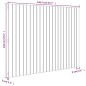 vidaXL Cabecero cama de pared madera maciza pino blanco 146,5x3x110 cm