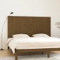 vidaXL Cabecero cama pared madera maciza pino marrón miel 204x3x110 cm vidaXL Cabecero cama pared madera maciza pino marrón miel 204x3x110 cm