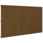 vidaXL Cabecero cama pared madera maciza pino marrón miel 204x3x110 cm vidaXL Cabecero cama pared madera maciza pino marrón miel 204x3x110 cm