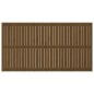 vidaXL Cabecero cama pared madera maciza pino marrón miel 204x3x110 cm vidaXL Cabecero cama pared madera maciza pino marrón miel 204x3x110 cm