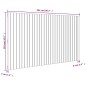 vidaXL Cabecero cama pared madera maciza pino marrón miel 204x3x110 cm vidaXL Cabecero cama pared madera maciza pino marrón miel 204x3x110 cm