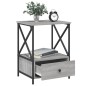 vidaXL Mesita de noche 2 uds madera ingeniería gris Sonoma 50x41x65 cm vidaXL Mesita de noche 2 uds madera ingeniería gris Sonoma 50x41x65 cm