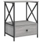 vidaXL Mesita de noche 2 uds madera ingeniería gris Sonoma 50x41x65 cm vidaXL Mesita de noche 2 uds madera ingeniería gris Sonoma 50x41x65 cm