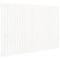 vidaXL Cabecero de cama de pared madera maciza pino blanco 166x3x110cm vidaXL Cabecero de cama de pared madera maciza pino blanco 166x3x110cm