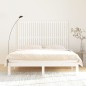 vidaXL Cabecero de cama de pared madera maciza pino blanco 166x3x110cm vidaXL Cabecero de cama de pared madera maciza pino blanco 166x3x110cm