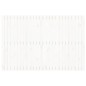 vidaXL Cabecero de cama de pared madera maciza pino blanco 166x3x110cm vidaXL Cabecero de cama de pared madera maciza pino blanco 166x3x110cm