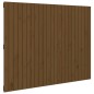vidaXL Cabecero de cama pared madera maciza marrón miel 146,5x3x110 cm vidaXL Cabecero de cama pared madera maciza marrón miel 146,5x3x110 cm