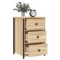 vidaXL Mesitas noche 2 uds madera ingeniería roble Sonoma 40x36x60 cm