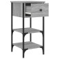 vidaXL Mesitas noche 2 uds madera ingeniería gris Sonoma 34x36x70 cm vidaXL Mesitas noche 2 uds madera ingeniería gris Sonoma 34x36x70 cm