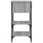 vidaXL Mesitas noche 2 uds madera ingeniería gris Sonoma 34x36x70 cm vidaXL Mesitas noche 2 uds madera ingeniería gris Sonoma 34x36x70 cm