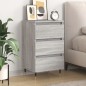 vidaXL Mesita de noche madera de ingeniería gris Sonoma 40x35x69 cm