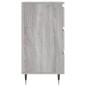 vidaXL Mesita de noche madera de ingeniería gris Sonoma 40x35x69 cm
