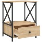 vidaXL Mesitas noche 2 uds madera ingeniería roble Sonoma 50x41x65 cm