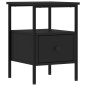 vidaXL Mesitas de noche 2 uds madera de ingeniería negro 34x36x50 cm vidaXL Mesitas de noche 2 uds madera de ingeniería negro 34x36x50 cm