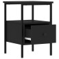 vidaXL Mesitas de noche 2 uds madera de ingeniería negro 34x36x50 cm vidaXL Mesitas de noche 2 uds madera de ingeniería negro 34x36x50 cm