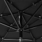vidaXL Sombrilla de 3 niveles con poste de aluminio negra 2 m vidaXL Sombrilla de 3 niveles con poste de aluminio negra 2 m