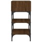 vidaXL Mesita de noche madera de ingeniería marrón roble 35x34,5x70 cm vidaXL Mesita de noche madera de ingeniería marrón roble 35x34,5x70 cm
