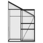 vidaXL Invernadero de aluminio gris antracita 1,44 m³ vidaXL Invernadero de aluminio gris antracita 1,44 m³