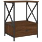 vidaXL Mesitas noche 2 uds madera ingeniería marrón roble 50x41x65 cm vidaXL Mesitas noche 2 uds madera ingeniería marrón roble 50x41x65 cm