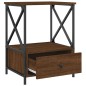 vidaXL Mesitas noche 2 uds madera ingeniería marrón roble 50x41x65 cm vidaXL Mesitas noche 2 uds madera ingeniería marrón roble 50x41x65 cm