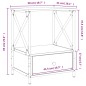 vidaXL Mesitas noche 2 uds madera ingeniería marrón roble 50x41x65 cm vidaXL Mesitas noche 2 uds madera ingeniería marrón roble 50x41x65 cm