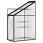 vidaXL Invernadero de aluminio gris antracita 1,44 m³ vidaXL Invernadero de aluminio gris antracita 1,44 m³