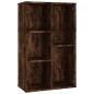 vidaXL Estantería/Aparador madera contrachapada roble humo 50x25x80 cm vidaXL Estantería/Aparador madera contrachapada roble humo 50x25x80 cm