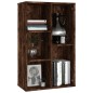 vidaXL Estantería/Aparador madera contrachapada roble humo 50x25x80 cm vidaXL Estantería/Aparador madera contrachapada roble humo 50x25x80 cm