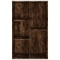 vidaXL Estantería/Aparador madera contrachapada roble humo 50x25x80 cm vidaXL Estantería/Aparador madera contrachapada roble humo 50x25x80 cm