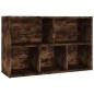 vidaXL Estantería/Aparador madera contrachapada roble humo 50x25x80 cm vidaXL Estantería/Aparador madera contrachapada roble humo 50x25x80 cm