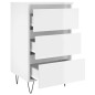 vidaXL Mesitas noche 2 uds madera ingeniería blanco brillo 40x35x69 cm vidaXL Mesitas noche 2 uds madera ingeniería blanco brillo 40x35x69 cm