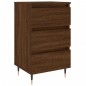 vidaXL Mesita de noche madera de ingeniería marrón roble 40x35x69 cm vidaXL Mesita de noche madera de ingeniería marrón roble 40x35x69 cm