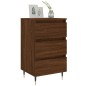vidaXL Mesita de noche madera de ingeniería marrón roble 40x35x69 cm vidaXL Mesita de noche madera de ingeniería marrón roble 40x35x69 cm
