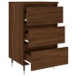 vidaXL Mesita de noche madera de ingeniería marrón roble 40x35x69 cm vidaXL Mesita de noche madera de ingeniería marrón roble 40x35x69 cm