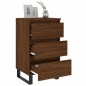vidaXL Mesitas noche 2 uds madera ingeniería marrón roble 40x35x69 cm vidaXL Mesitas noche 2 uds madera ingeniería marrón roble 40x35x69 cm