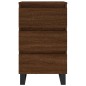 vidaXL Mesitas noche 2 uds madera ingeniería marrón roble 40x35x69 cm vidaXL Mesitas noche 2 uds madera ingeniería marrón roble 40x35x69 cm