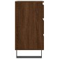 vidaXL Mesitas noche 2 uds madera ingeniería marrón roble 40x35x69 cm vidaXL Mesitas noche 2 uds madera ingeniería marrón roble 40x35x69 cm