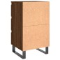 vidaXL Mesitas noche 2 uds madera ingeniería marrón roble 40x35x69 cm vidaXL Mesitas noche 2 uds madera ingeniería marrón roble 40x35x69 cm