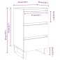 vidaXL Mesitas noche 2 uds madera ingeniería marrón roble 40x35x69 cm vidaXL Mesitas noche 2 uds madera ingeniería marrón roble 40x35x69 cm