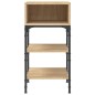 vidaXL Mesita de noche madera de ingeniería roble Sonoma 35x34,5x70 cm