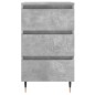 vidaXL Mesitas noche 2 uds madera ingeniería gris hormigón 40x35x69 cm vidaXL Mesitas noche 2 uds madera ingeniería gris hormigón 40x35x69 cm