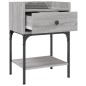 vidaXL Mesitas noche 2 uds madera ingeniería gris Sonoma 40,5x31x60 cm vidaXL Mesitas noche 2 uds madera ingeniería gris Sonoma 40,5x31x60 cm