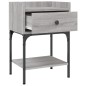 vidaXL Mesitas noche 2 uds madera ingeniería gris Sonoma 40,5x31x60 cm vidaXL Mesitas noche 2 uds madera ingeniería gris Sonoma 40,5x31x60 cm
