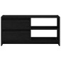 vidaXL Mueble de TV de madera maciza de pino negro 80x31x39 cm vidaXL Mueble de TV de madera maciza de pino negro 80x31x39 cm