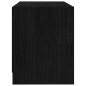 vidaXL Mueble de TV de madera maciza de pino negro 80x31x39 cm vidaXL Mueble de TV de madera maciza de pino negro 80x31x39 cm