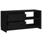 vidaXL Mueble de TV de madera maciza de pino negro 80x31x39 cm vidaXL Mueble de TV de madera maciza de pino negro 80x31x39 cm