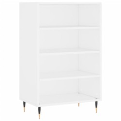 vidaXL Aparador alto madera de ingeniería blanco 57x35x90 cm