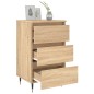 vidaXL Mesita noche 2 uds madera ingeniería roble Sonoma 40x35x69 cm vidaXL Mesita noche 2 uds madera ingeniería roble Sonoma 40x35x69 cm