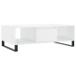 vidaXL Mesa de centro madera de ingeniería blanco brillo 104x60x35 cm vidaXL Mesa de centro madera de ingeniería blanco brillo 104x60x35 cm